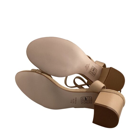 Rebecca Allen The Block Sandy Heeled Sandal‎ Nude IV Size 11 NWB Strappy Block - Picture 8 of 8